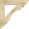 Ekena Millwork Olympic Traditional Rough Sawn Bracket w/ Offset Brace, Douglas Fir, 6"W x 26"D x 26"H BKT0604X26X26OLY01RDF - alternate 3